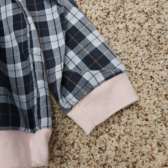 3232 Size XL Disney Loads Of Love Upcycled Sweatshirt Button Down Shirt Combo. - Picture 3 of 6